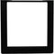 HSM Collection-Tafelpoot Model U S/2-70x8x72 (80x40 mm)-Zwart-Metaal