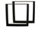 HSM Collection-Tafelpoot Model U S/2-72x14x72-Zwart-Metaal