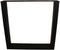 HSM Collection-Tafelpoot Model U S/2-72x14x72-Zwart-Metaal