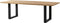 HSM Collection-Tafelpoot Model U S/2-72x14x72-Zwart-Metaal