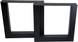 HSM Collection-Tafelpoot Model U S/2-75x15x72 ( 100x100 mm )-Zwart-Metaal
