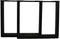 HSM Collection-Tafelpoot Model U S/2-80x10x72 (100x50mm)-Zwart-Metaal