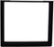 HSM Collection-Tafelpoot Model U S/2-80x10x72 (100x50mm)-Zwart-Metaal