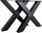 HSM Collection-Tafelpoot Model X S/2-75x15x72 (100x100mm)-Zwart-Metaal