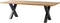 HSM Collection-Tafelpoot Model X S/2-75x15x72 (100x100mm)-Zwart-Metaal