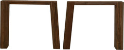 HSM Collection-Tafelpoot Outdoor S/2-93x75x23-Naturel-Teak