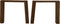 HSM Collection-Tafelpoot Outdoor S/2-93x75x23-Naturel-Teak