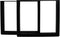 HSM Collection - Tafelpoten U-model - set van 2 - 80x12.5x68 - Zwart - Gepoedercoat metaal