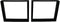 HSM Collection - Tafelpoten U-model - set van 2 - 80x12.5x68 - Zwart - Gepoedercoat metaal