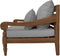 HSM Collection-Tuin Lounge Bank Bahama 2,5 Zits-150x95x80-Naturel/Wit-Teak/Stof
