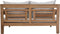 HSM Collection-Tuin Lounge Bank Bahama 2,5 Zits-150x95x80-Naturel/Wit-Teak/Stof