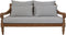 HSM Collection-Tuin Lounge Bank Bahama 2,5 Zits-150x95x80-Naturel/Wit-Teak/Stof