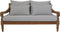 HSM Collection-Tuin Lounge Bank Bahama 2,5 Zits-150x95x80-Naturel/Wit-Teak/Stof