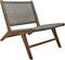 HSM Collection-Tuin Loungestoel Rio-66x80x65-Naturel/Grijs-Teak/Bananenblad