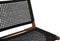 HSM Collection-Tuin Loungestoel Rio-66x80x65-Zwart/Naturel-Teak/Bananenblad