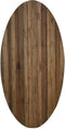 HSM Collection -Tuin tafelblad ovaal danish - 220x110x6 - Naturel - Oud Teakhout