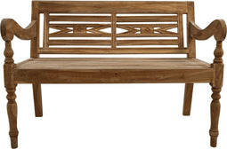 HSM Collection-Tuinbank 2 Zits-120x65x88/45-Naturel-Teak