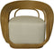 HSM Collection-Tuinstoel Charly-65x85x42/71-Naturel/Wit-Rotan/Stof