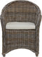 HSM Collection-Tuinstoel Met Arm Parma-65x65x87-Grijs/Crème-Koboo
