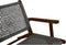 HSM Collection-Tuinstoel Rio Met Armleuning KD-80x80x67-Naturel/Grijs-Teak/Bananenblad