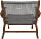 HSM Collection-Tuinstoel Rio Met Armleuning KD-80x80x67-Naturel/Grijs-Teak/Bananenblad