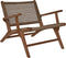 HSM Collection-Tuinstoel Rio Met Armleuning-80x80x67-Naturel/Naturel-Teak/Bananenblad