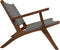 HSM Collection-Tuinstoel Rio Met Armleuning-80x80x67-Naturel/Grijs-Teak/Bananenblad