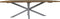 HSM Collection -Tuintafel rechthoekig - 220x110x78 - Naturel/wit - Oud Teakhout/