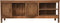 HSM Collection-Tv Meubel 2 Deur 2 Vak-135x52x42-Naturel-Teak/Rotan