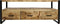 HSM Collection-Tv Meubel Havana 3 La-150x45x60-Naturel/Zwart-Mango/Metaal