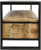 HSM Collection-Tv Meubel Havana 3 La-150x45x60-Naturel/Zwart-Mango/Metaal