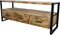 HSM Collection-Tv Meubel Havana 3 La-150x45x60-Naturel/Zwart-Mango/Metaal