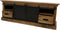 HSM Collection-Tv Meubel Melbourne 2 Deur 2 La-150x45x55-Naturel/Zwart-Mango/Metaal