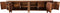 HSM Collection-Tv Meubel Tide 6 Deur-225x45x55-Bruin-Mango