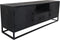HSM Collection - TV meubel Verona 180x40x55cm - Zwart Mangohout/Metaal