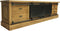 HSM Collection Tvmeubel Blackburn 200cm Naturel/Zwart Teak/Metaal