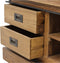 HSM Collection Tvmeubel Darwin 130cm Naturel/Zwart Teak/Metaal
