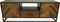HSM Collection Tvmeubel Verona 150cm Naturel/Zwart Mangohout/Metaal