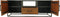 HSM Collection Tvmeubel Verona 150cm Naturel/Zwart Mangohout/Metaal