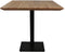 HSM Collection-Vierkante Eettafel Zurich-75x75x74-Naturel/Zwart-Acacia/Metaal