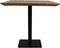 HSM Collection-Vierkante Eettafel Zurich-75x75x74-Naturel/Zwart-Acacia/Metaal