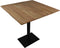 HSM Collection-Vierkante Eettafel Zurich-75x75x74-Naturel/Zwart-Acacia/Metaal