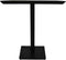 HSM Collection-Vierkante Eettafel Zurich-75x75x74-Zwart-Acacia/Metaal
