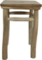 HSM Collection-Vierkante Kruk-30x30x45-Naturel-Teak