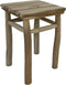 HSM Collection-Vierkante Kruk-30x30x45-Naturel-Teak