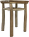 HSM Collection-Vierkante Kruk-30x30x45-Naturel-Teak