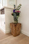 HSM Collection-Vierkante Kruk Block-30x30x40-Naturel-Teak