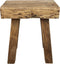 HSM Collection-Vierkante Kruk Rustiek-40x25x45-Naturel-Teak