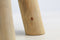 HSM Collection-Vierkante Kruk Geitenhuid-33x33x45-Assorti/Naturel-Geitenhuid/Teak