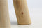 HSM Collection-Vierkante Kruk Geitenhuid-33x33x45-Assorti/Naturel-Geitenhuid/Teak